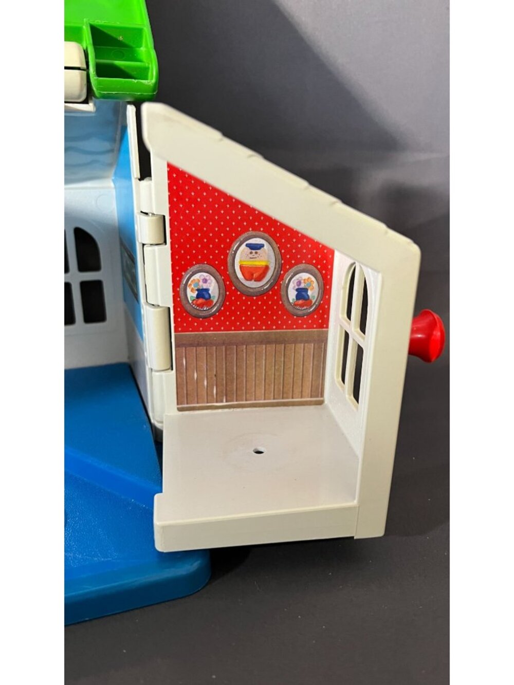 Little Tikes Dollhouse Carry Along Playset Green Roof Vintage - Picture 8 of 10